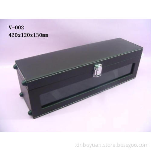 leather wine packing case